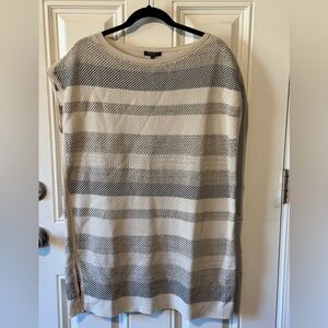 NWT Lafayette 148 New York Striped Knit Shift Dress Size L
